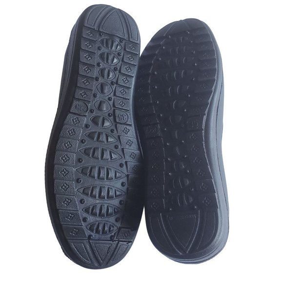 Action Black with Red Trim Casual Cushioned Loafer Shoes - Picture 7 of 9